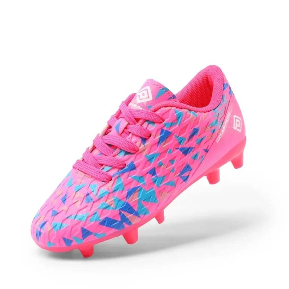 DREAM PAIRS Girls Soccer Cleats Fuchsia Pink size 9 NIB